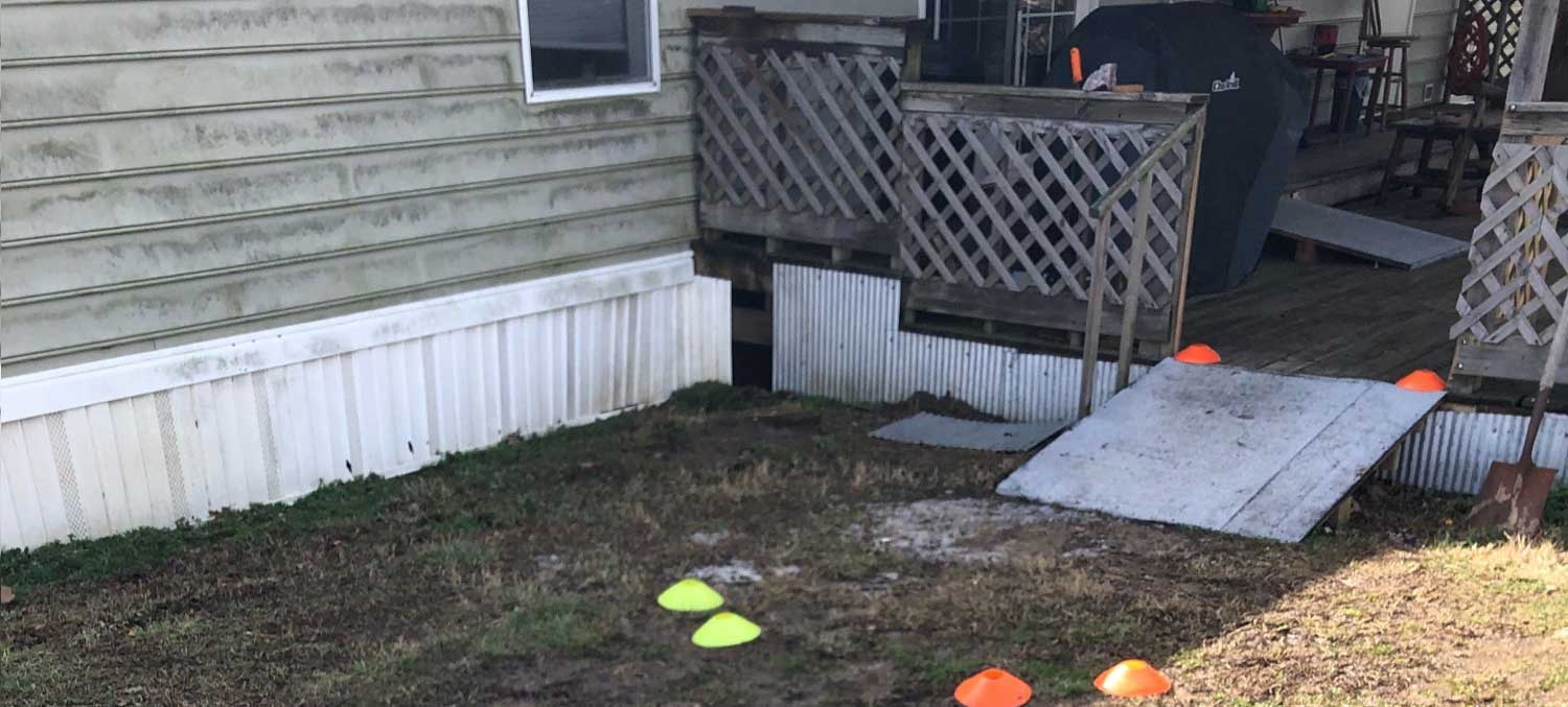 Dangerous Wheelchair Access Ramp Installation