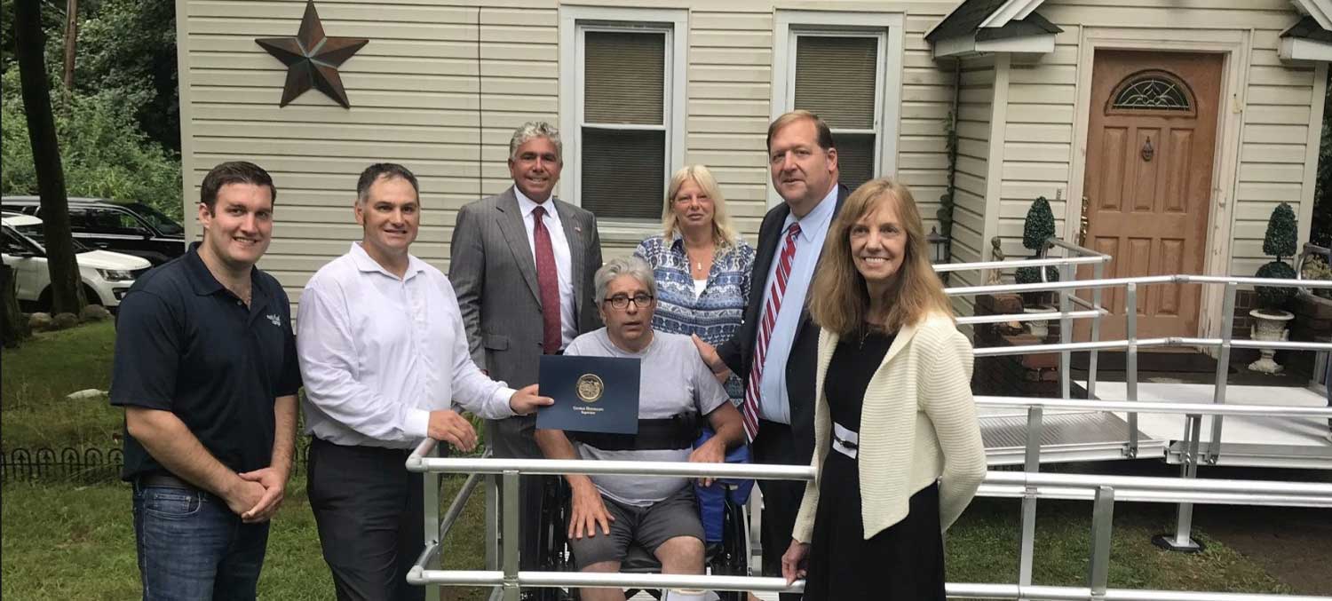 National Ramp Donated Wheelchair Ramp to Man in Clarkstown