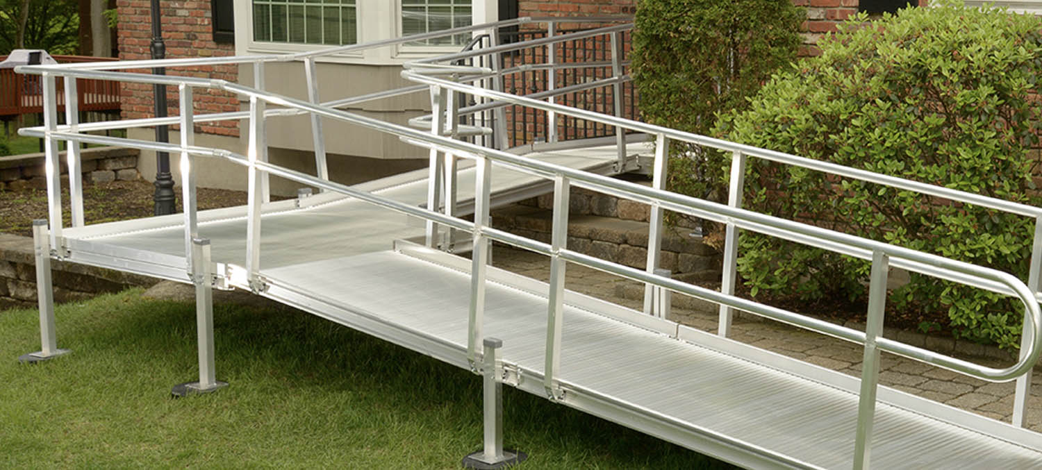 Home Modifications for Aging - Wheelchair Access Ramp Outside a Home