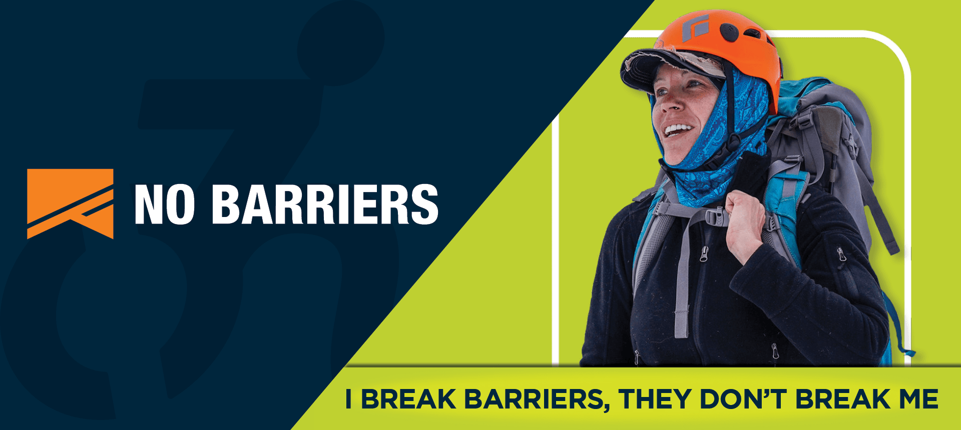 National Ramp Supported Charity - No Barriers Banner