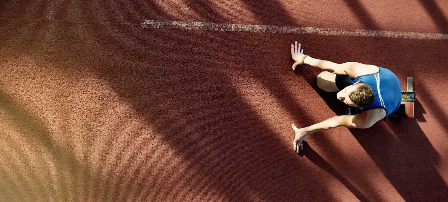 Para-Athlete on a Race Track