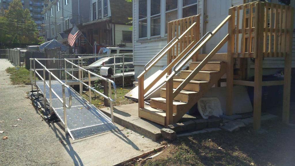 Ramp and Stair System Installation in an Urban Area with Limited Space