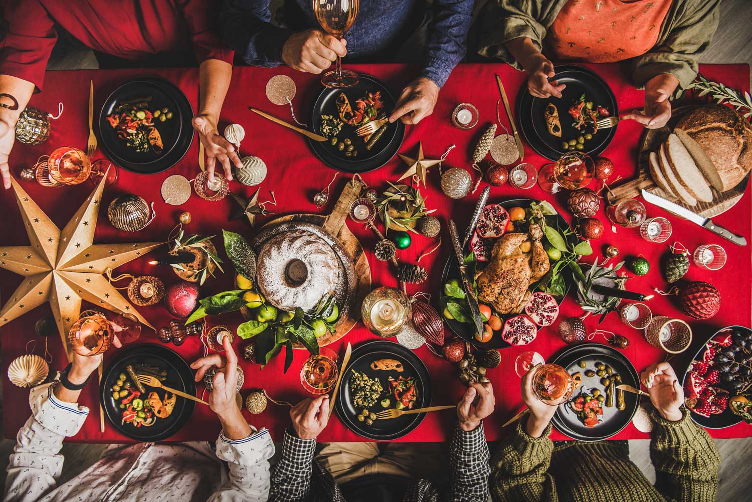 Safely Celebrating the Holiday Season - Family at the Dinner Table