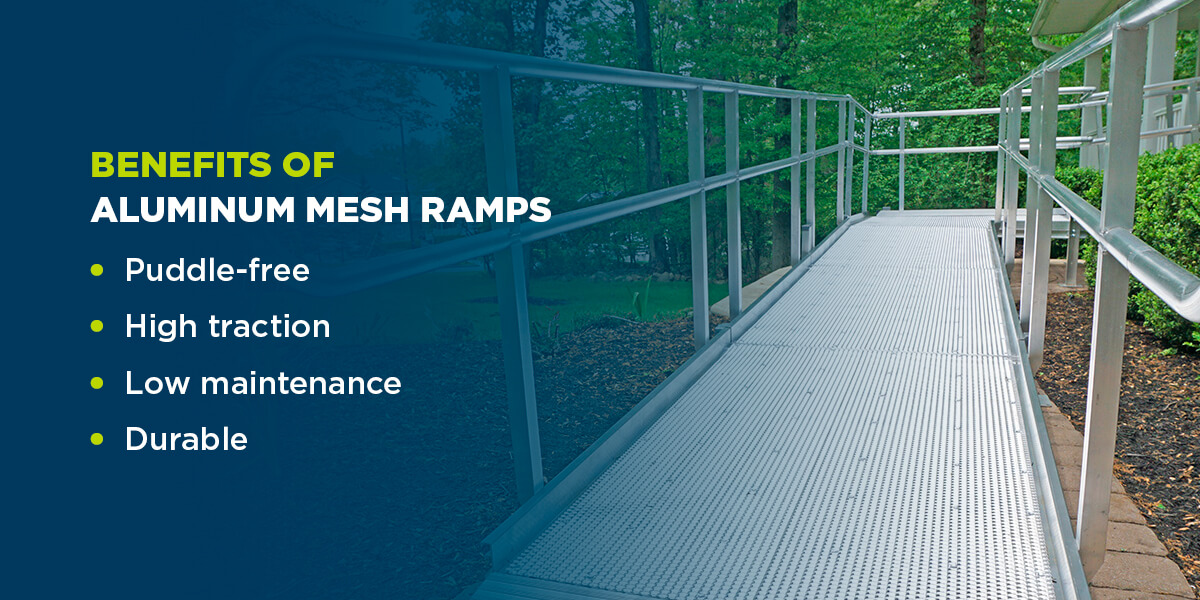 benefits of aluminum mesh ramps