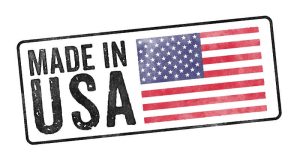 Made In the USA Stamp on white background